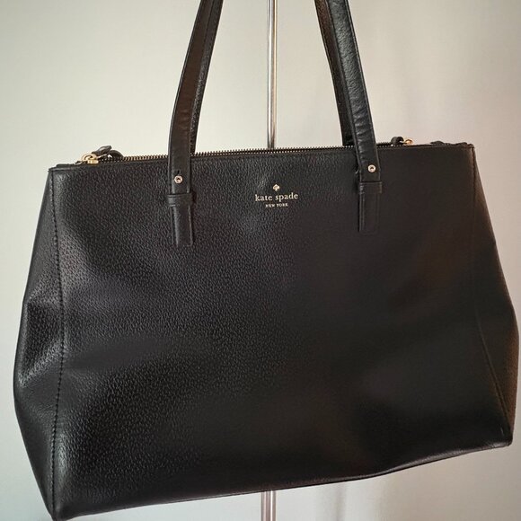 Kate Spade Large Black Tote (never used) - Picture 1 of 9